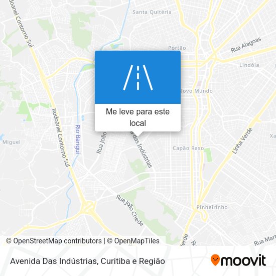 Avenida Das Indústrias mapa