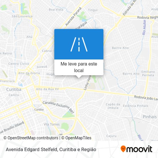 Avenida Edgard Stelfeld mapa