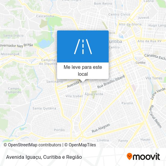 Avenida Iguaçu mapa