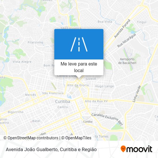 Avenida João Gualberto mapa
