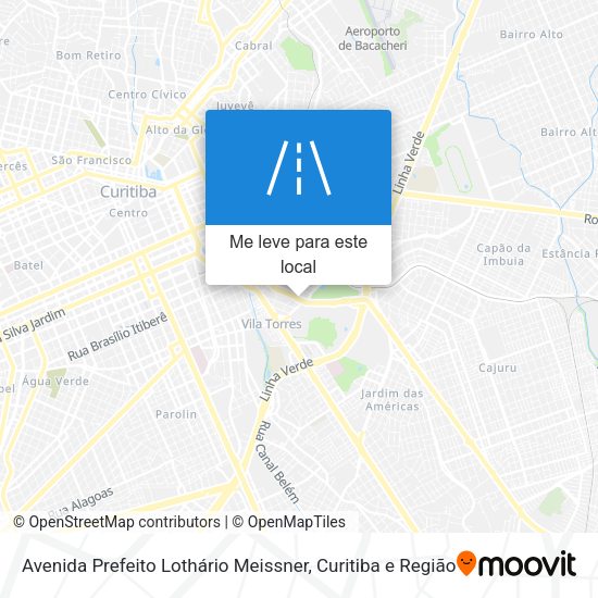 Avenida Prefeito Lothário Meissner mapa