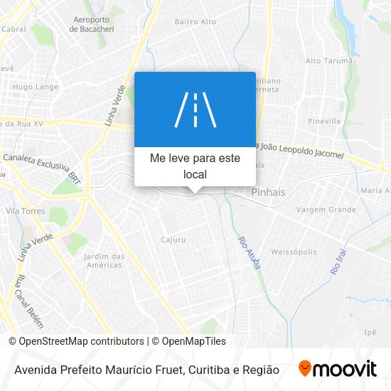 Avenida Prefeito Maurício Fruet mapa
