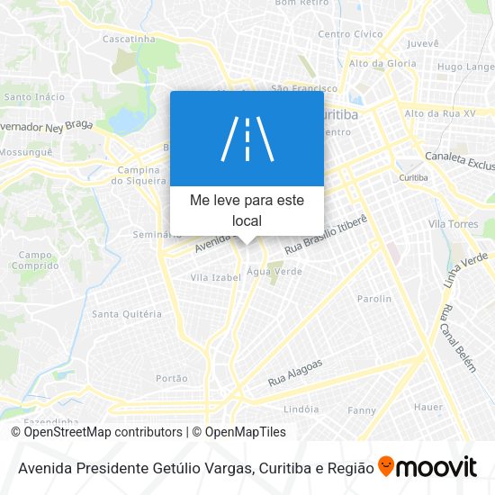 Avenida Presidente Getúlio Vargas mapa