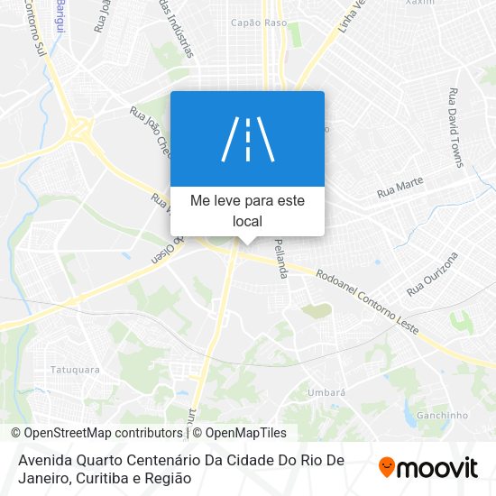 Avenida Quarto Centenário Da Cidade Do Rio De Janeiro mapa