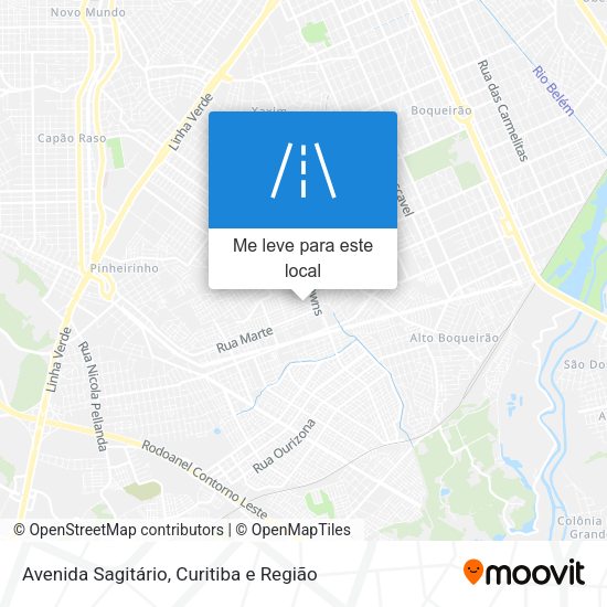 Avenida Sagitário mapa