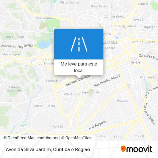 Avenida Silva Jardim mapa
