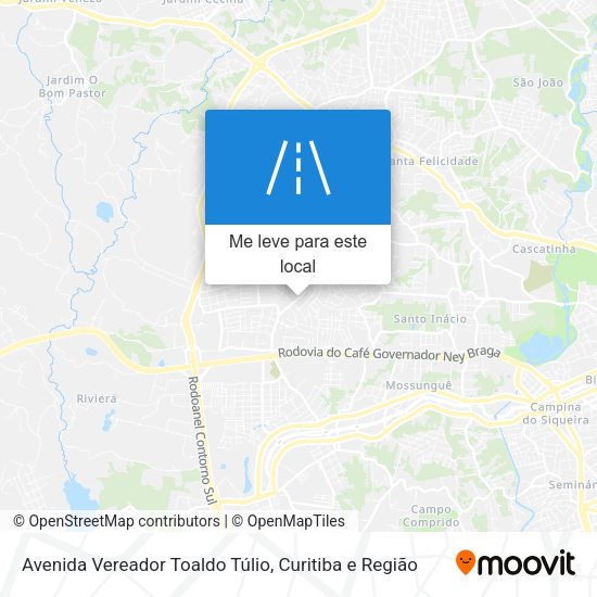 Avenida Vereador Toaldo Túlio mapa