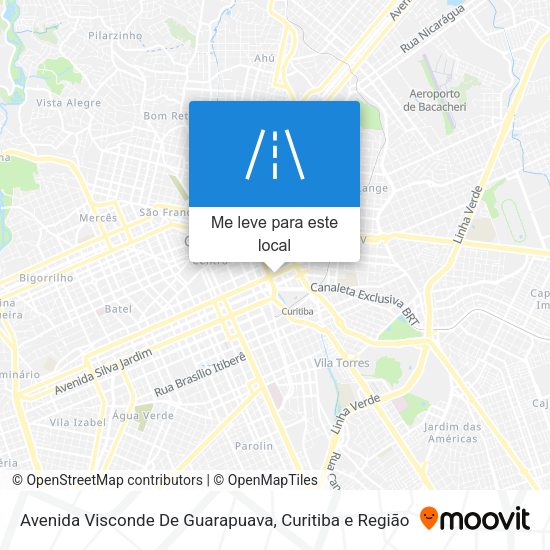 Avenida Visconde De Guarapuava mapa