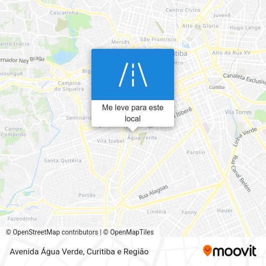 Avenida Água Verde mapa