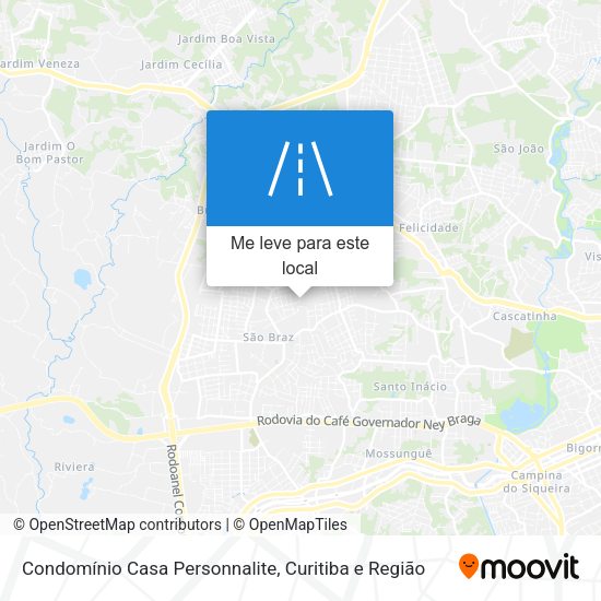 Condomínio Casa Personnalite mapa