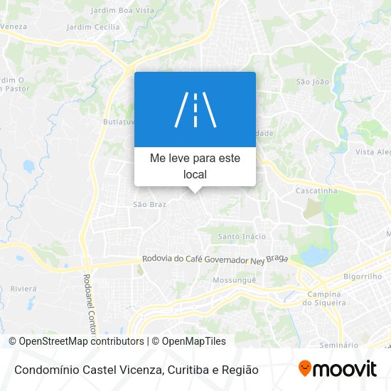 Condomínio Castel Vicenza mapa