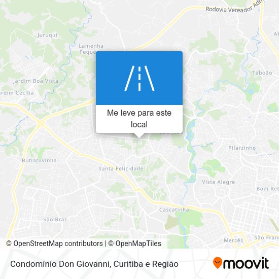 Condomínio Don Giovanni mapa