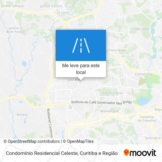 Condomínio Residencial Celeste mapa