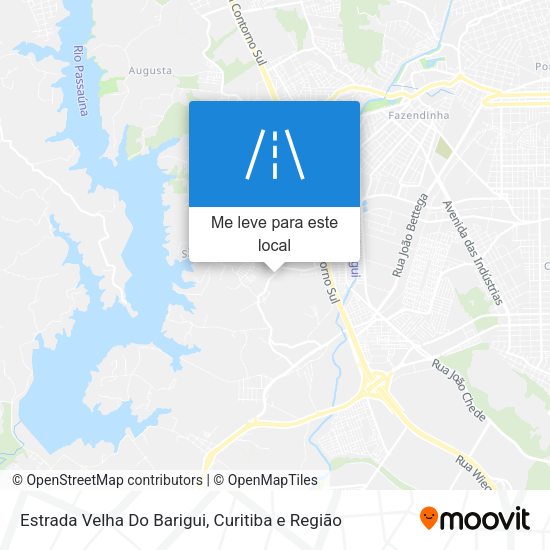 Estrada Velha Do Barigui mapa