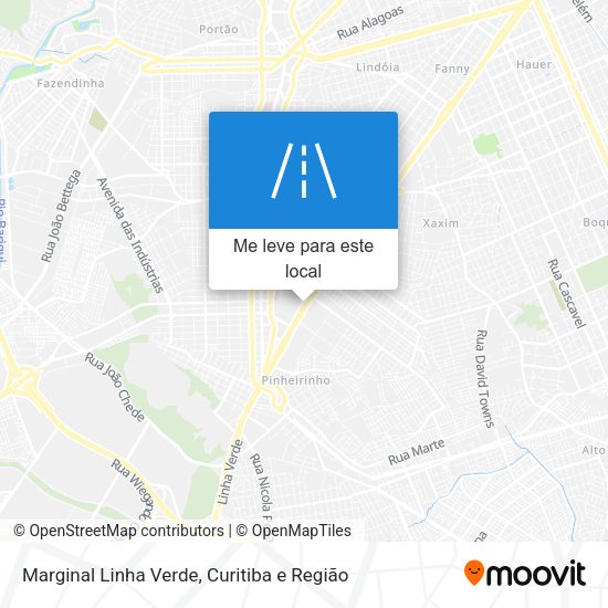 Marginal Linha Verde mapa