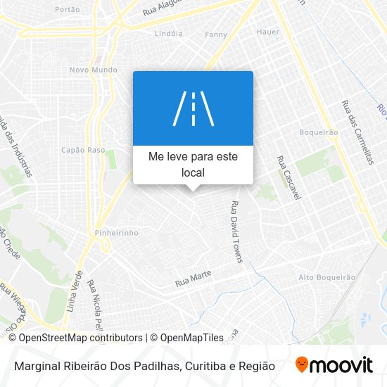Marginal Ribeirão Dos Padilhas mapa