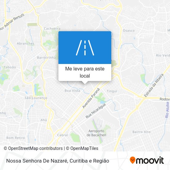 Nossa Senhora De Nazaré mapa