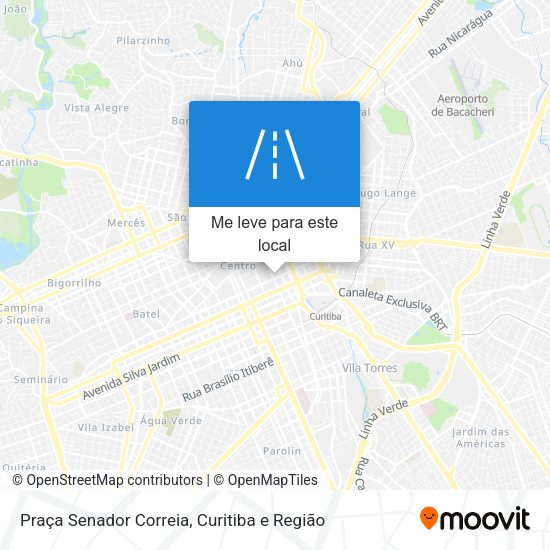 Praça Senador Correia mapa