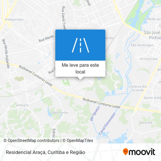 Residencial Araçá mapa