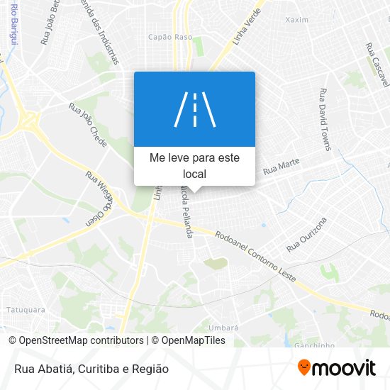 Rua Abatiá mapa