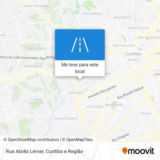 Rua Abrão Lerner mapa