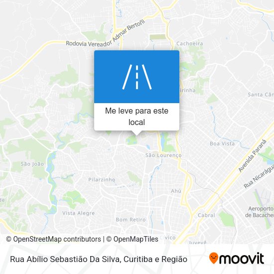 Rua Abílio Sebastião Da Silva mapa