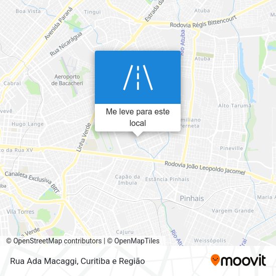 Rua Ada Macaggi mapa