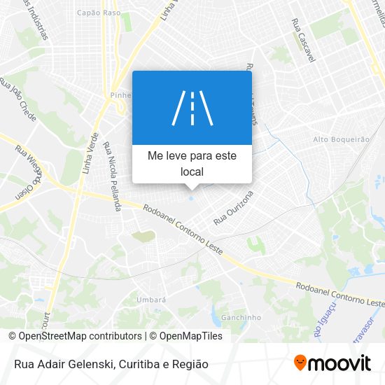 Rua Adair Gelenski mapa