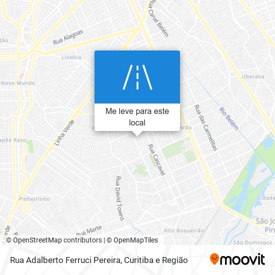 Rua Adalberto Ferruci Pereira mapa