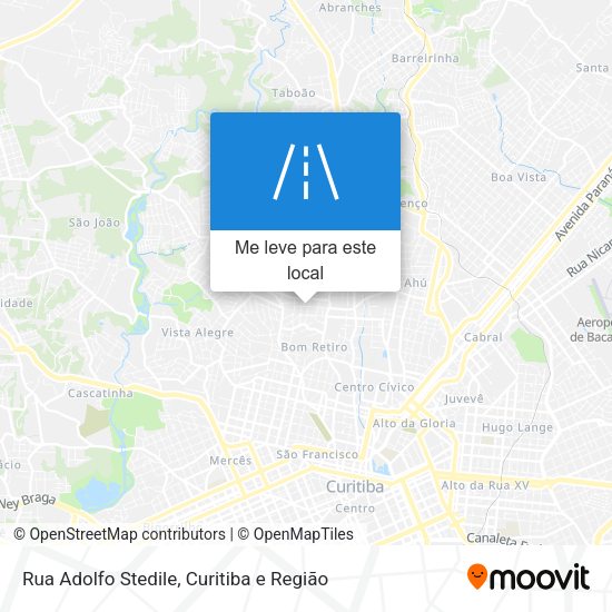Rua Adolfo Stedile mapa