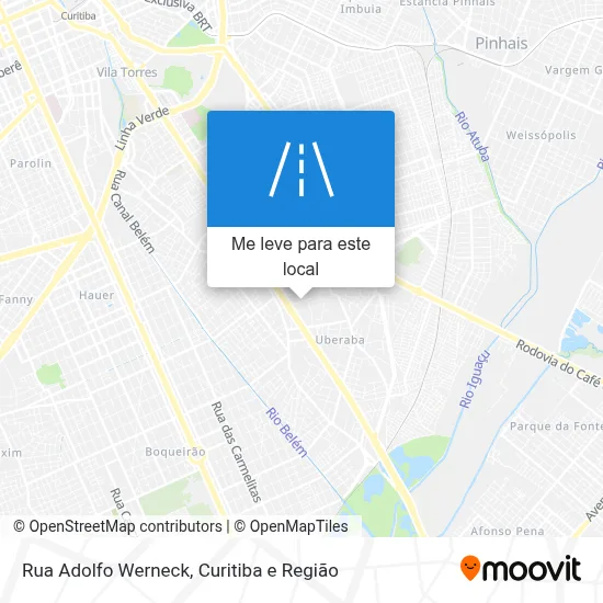 Rua Adolfo Werneck mapa