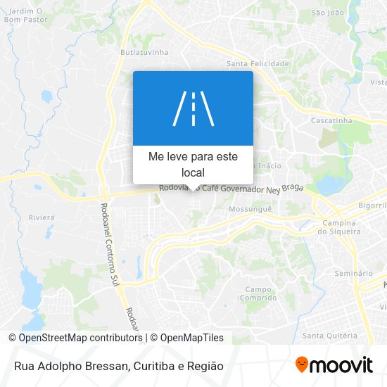 Rua Adolpho Bressan mapa