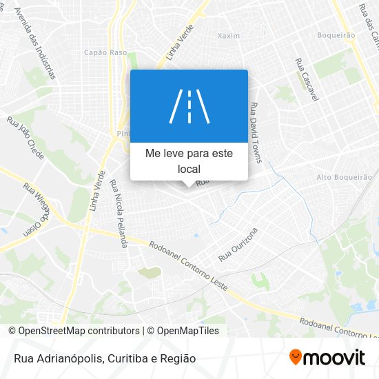 Rua Adrianópolis mapa
