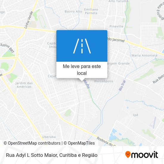 Rua Adyl L Sotto Maior mapa