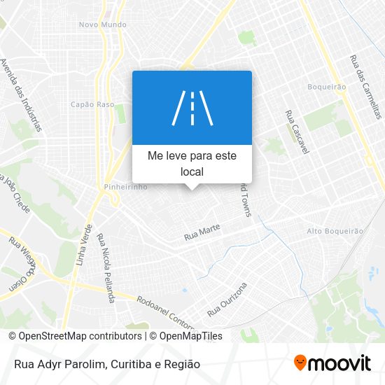 Rua Adyr Parolim mapa
