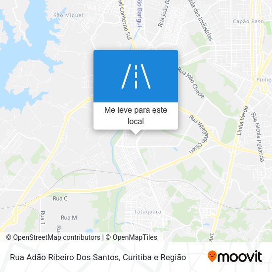 Rua Adão Ribeiro Dos Santos mapa