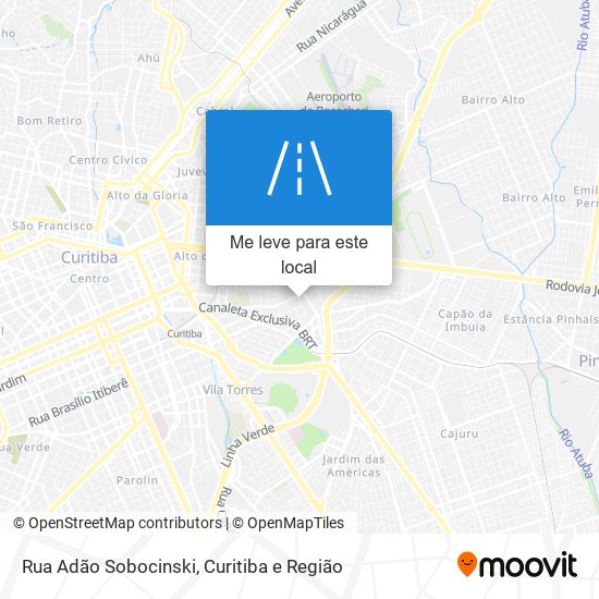 Rua Adão Sobocinski mapa