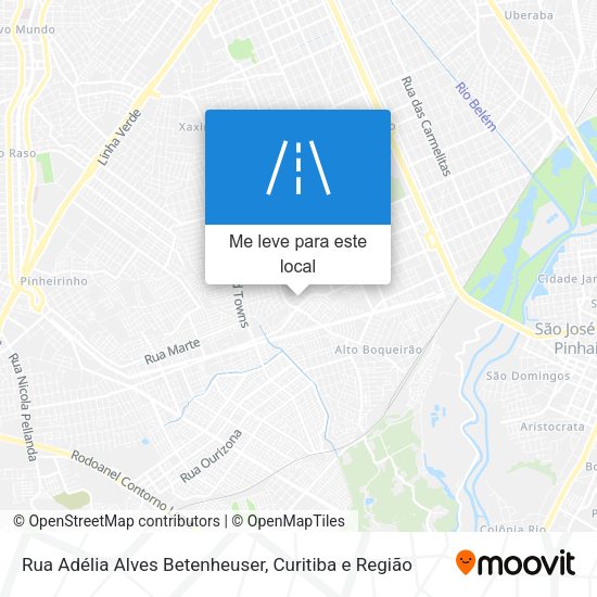 Rua Adélia Alves Betenheuser mapa