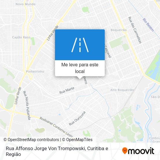 Rua Affonso Jorge Von Trompowski mapa