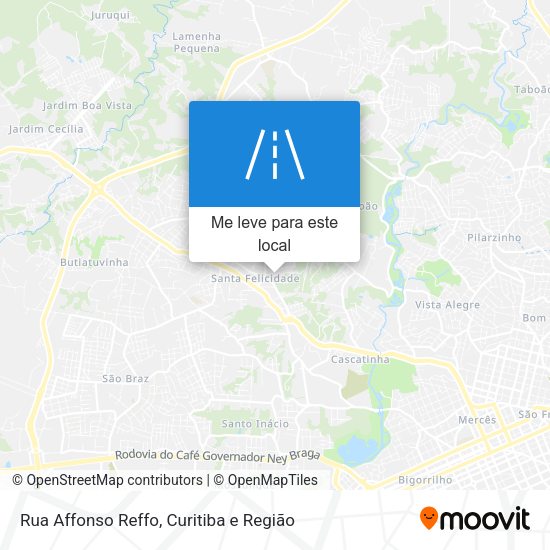 Rua Affonso Reffo mapa