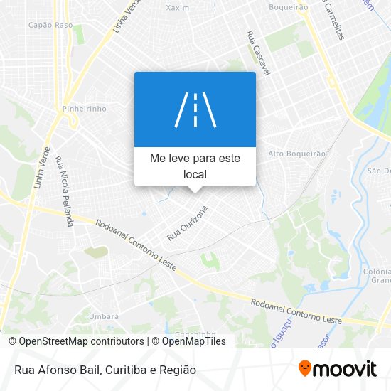 Rua Afonso Bail mapa