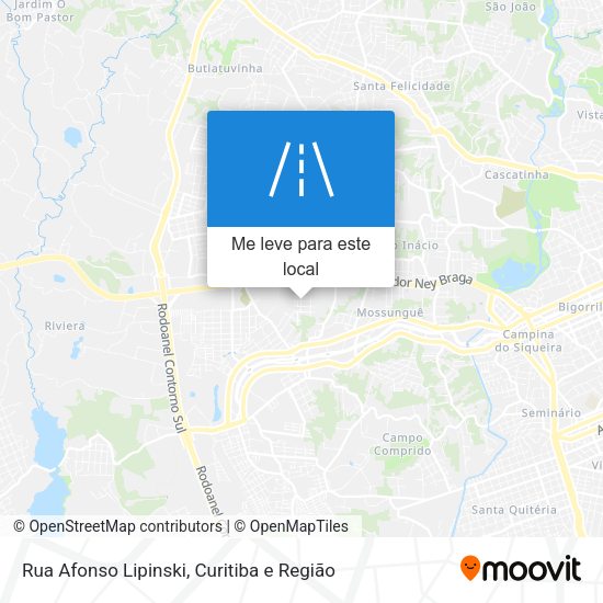Rua Afonso Lipinski mapa