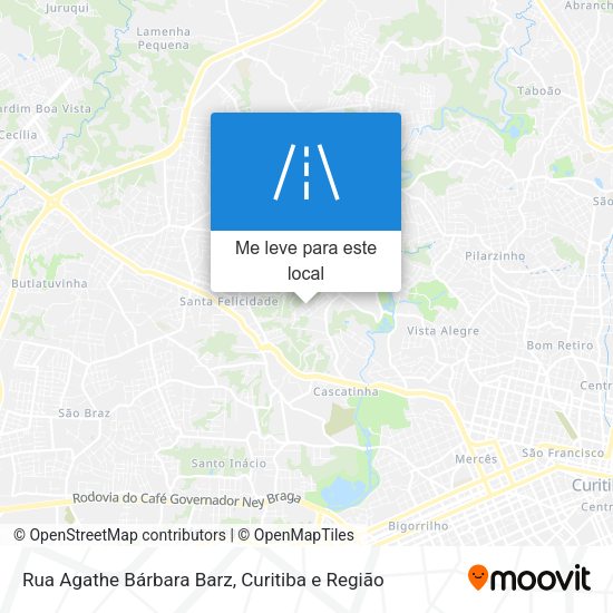 Rua Agathe Bárbara Barz mapa