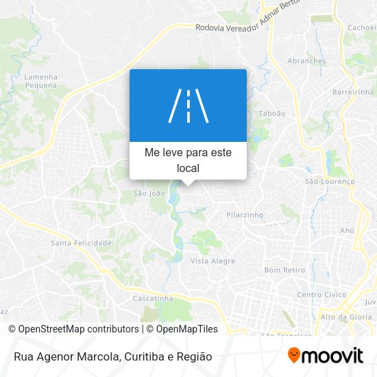 Rua Agenor Marcola mapa
