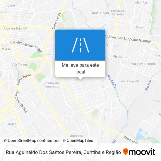 Rua Aguinaldo Dos Santos Pereira mapa