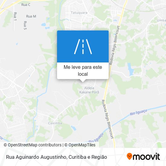 Rua Aguinardo Augustinho mapa