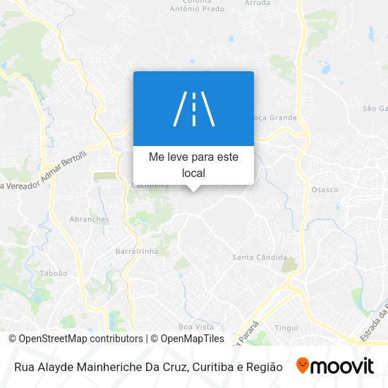 Rua Alayde Mainheriche Da Cruz mapa