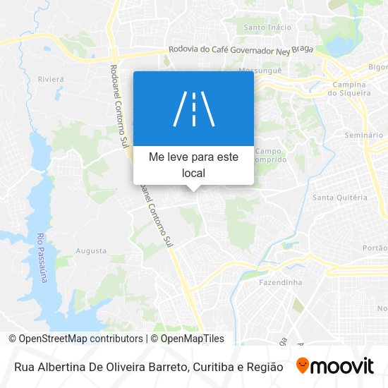 Rua Albertina De Oliveira Barreto mapa