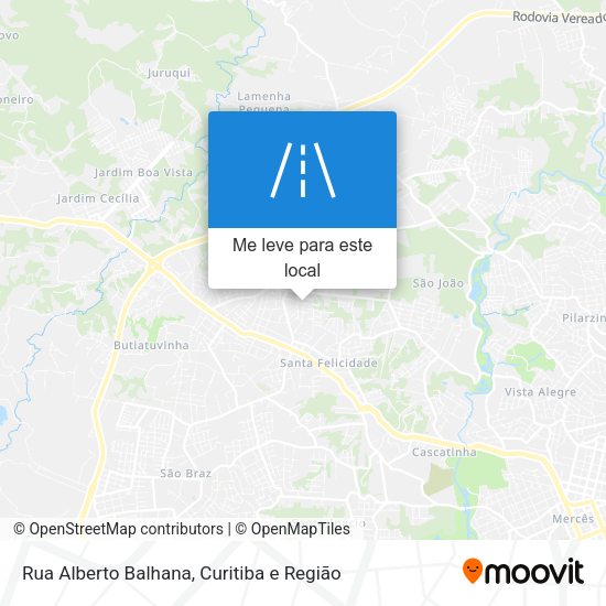 Rua Alberto Balhana mapa