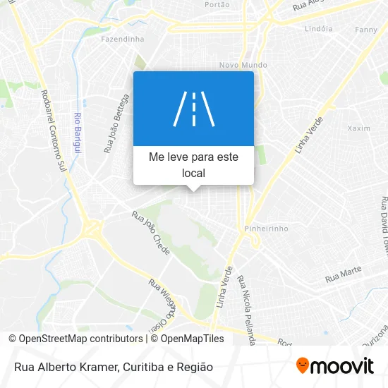 Rua Alberto Kramer mapa